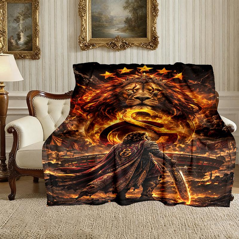 [Galatasaray SK Blanket] Creative Blanket for Women Men Family Friend on Birthday Mothers Fathers Day Valentines Day