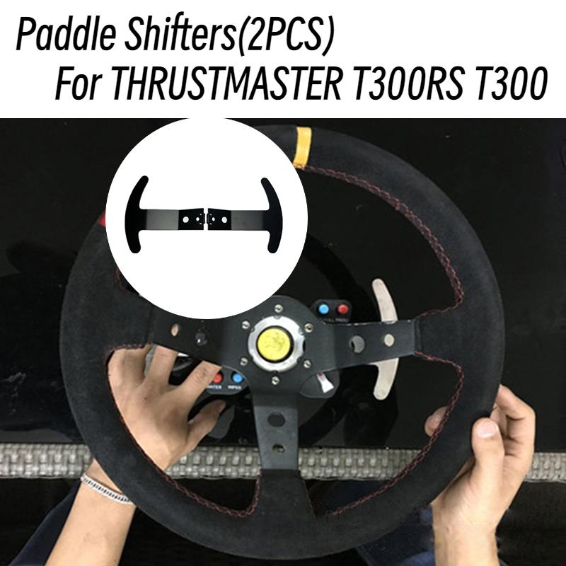 Лепестки переключения передач для THRUSTMASTER T300RS T300 Руль Подходят для 14-дюймового вогнутого рулевого колеса Детали Модификация Лепестки