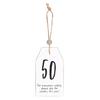 Milestone 50th Birthday Hanging Sentiment Sign