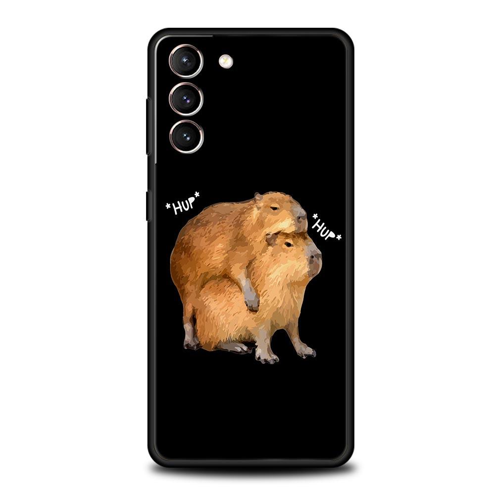 Милый мультяшный чехол для телефона Capybara для Samsung Galaxy S23 Ultra S22 S21 S20 FE 5G S10 S10E S9 S8 Plus Note 20 мягкий чехол-бампер