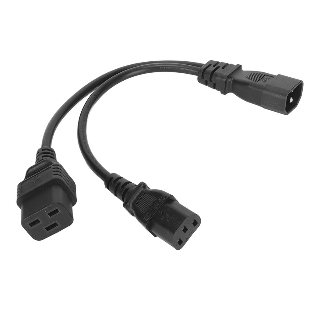 IEC320 C14 To C19 and C13 Power Cord Single IEC 320 C14 To C19 C13 Y Splitter Power Cord 10A 250V