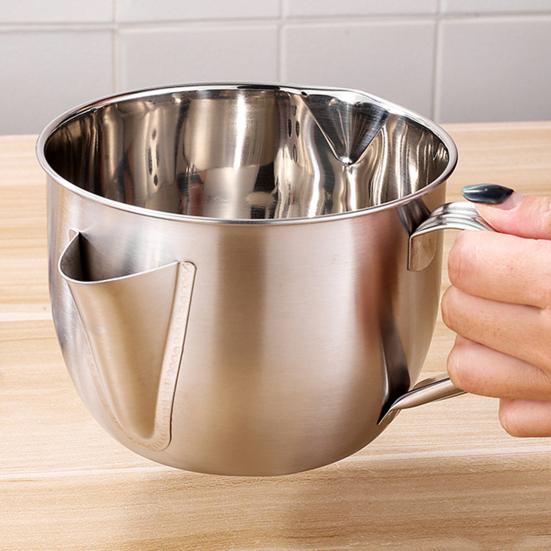 Yousheng Масложироотделитель с ручкой Многофункциональный 304 нержавеющая сталь двухсторонний выпускной масляный фильтр Чаша кухонный гаджет