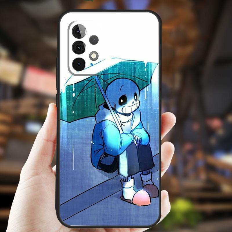 Чехол для игры Undertale Sans для Samsung Galaxy A26 A54 A14 A36 A16 A33 A56 A15 A55 A53 A35 A22 A32 A52 A34 A05 A06