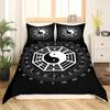 3D Print Yin Yang Duvet Cover King Queen Boho Trippy Psychedelic Art Comforter Cover Gossip Spark Bedding Set