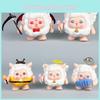 6 Pcs Eggy Party Sheep Design Mini Model Desktop Decoration Ornament Set For Playroom And Collector Display