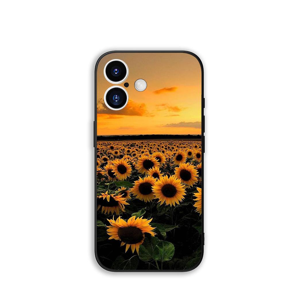 Cover Sunflower Flower Painted Yellow for Samsung Galaxy S25 S24 S22 S23 FE Ultra Plus A56 A05 A06 A15 A16 A55 S7 Edge Case