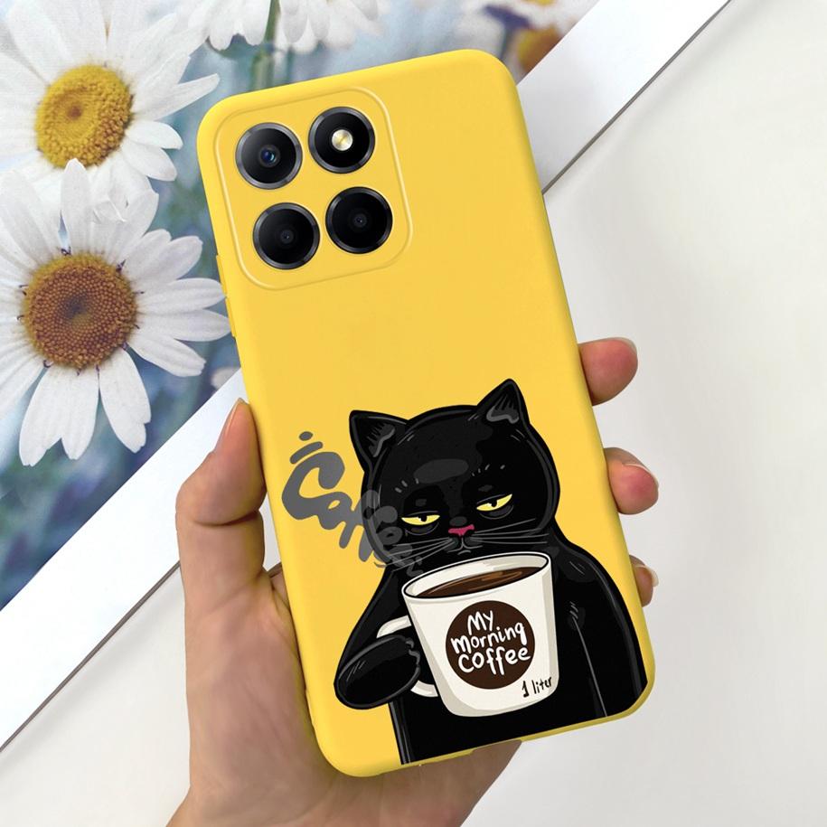 For Cover Honor X8 Phone Case TFY-LX1 TFY-LX2 TFY-LX3 Bumper Popular Flower Cats Soft Cover For Honor 70 Lite X6 X6s X8 5G Funda