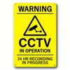 24-hour Video Surveillance Metal Sign Plaque Security Warning Decorative Plates For Outdoors Man Cave Hotel Home Wall Decor