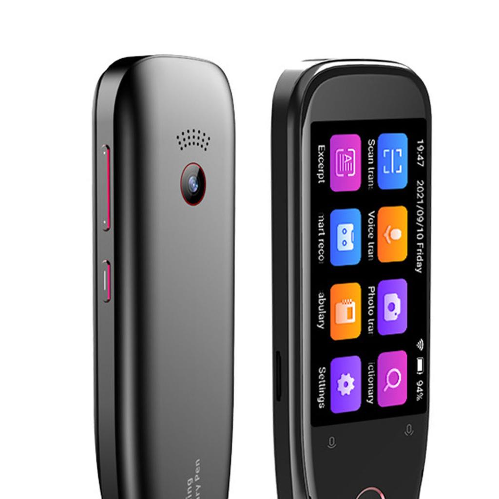 Ручка-сканер для перевода Высокая точность Поддержка 112 языков Портативная ручка-переводчик для учебы, работы, жизни Черная