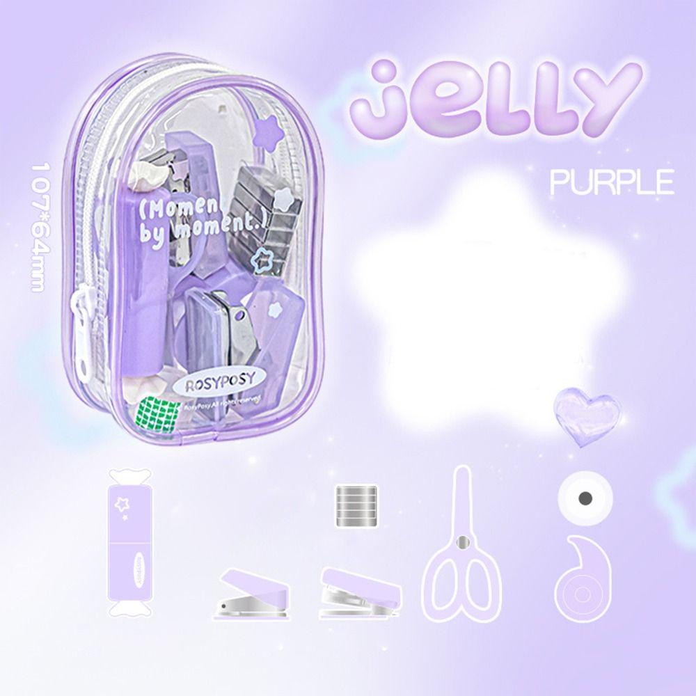 Portable Scrapbook Tools Set INS Punch Machine Kit Mini Punch Stapler Kit Binding Tool