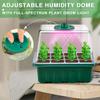 Диск для проращивания семян с лампой для роста, Наборы для проращивания семян, с регулируемым куполом влажности, Диск для проращивания рассады с крышкой для увеличения высоты