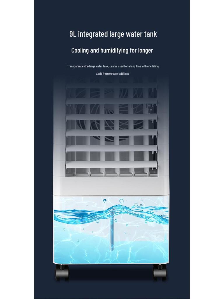 Portable Air Cooler: Powerful Mobile Fan & Small Room AC with Water & Ice Circulation