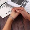 New Geometric Silver Color Men Woven Simple Opening Bracelets Fashion Jewelry Twisted Bangles