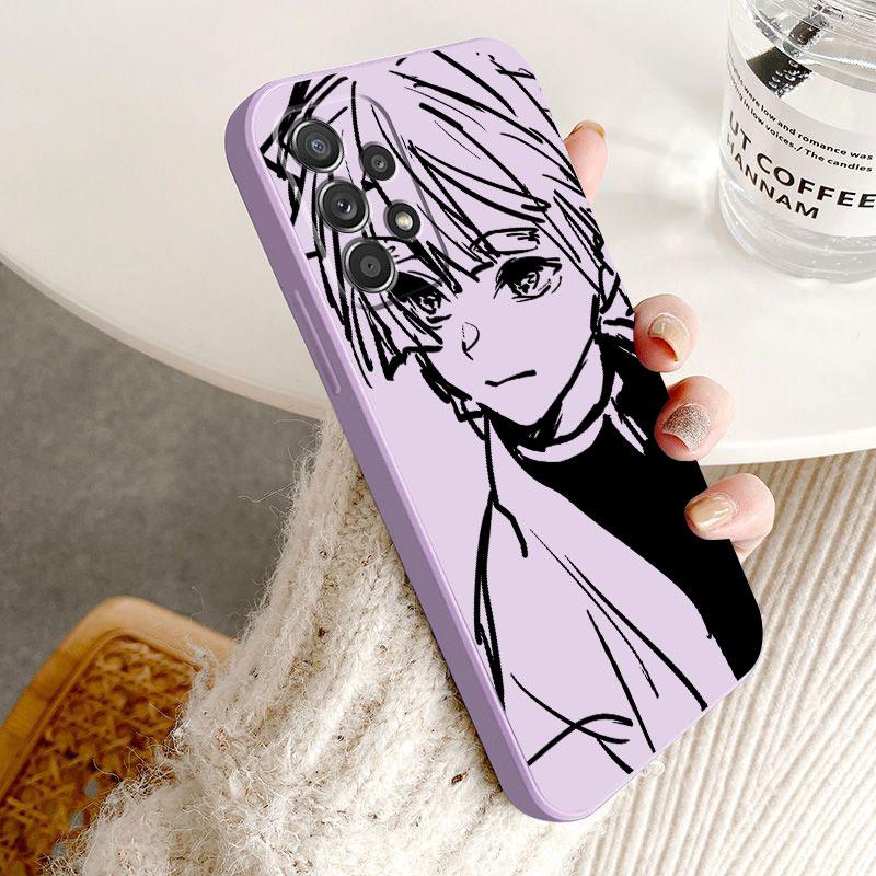 Чехол-капа с изображением аниме «Убийца Демонов» для Samsung Galaxy A13 A12 A52s A33 A13 A73 A53 A42 A72 A22 A52 A32 A23, роскошный квадратный жидкий чехол