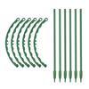 Plant Support Stakes Stackable Half Round Plant Stakes Easy Assembly Stake Trellis Plant Cages for Indoor Outdoor Tomato