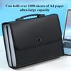 26 Grid Organ Bag Rotating Buckle Multi Layer Handheld Folder A4 Large Capacity High School Student Exam Paper File Storage Bag