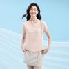 Sports Sunscreen Outdoor T-shirt Women's Summer Lightweight Breathable Ice Feeling Short T-shirt Solid Color Fishbone Short Sleeve Top JS