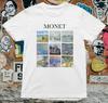 Claude Monet Collage T Shirt %100 Premium Quality