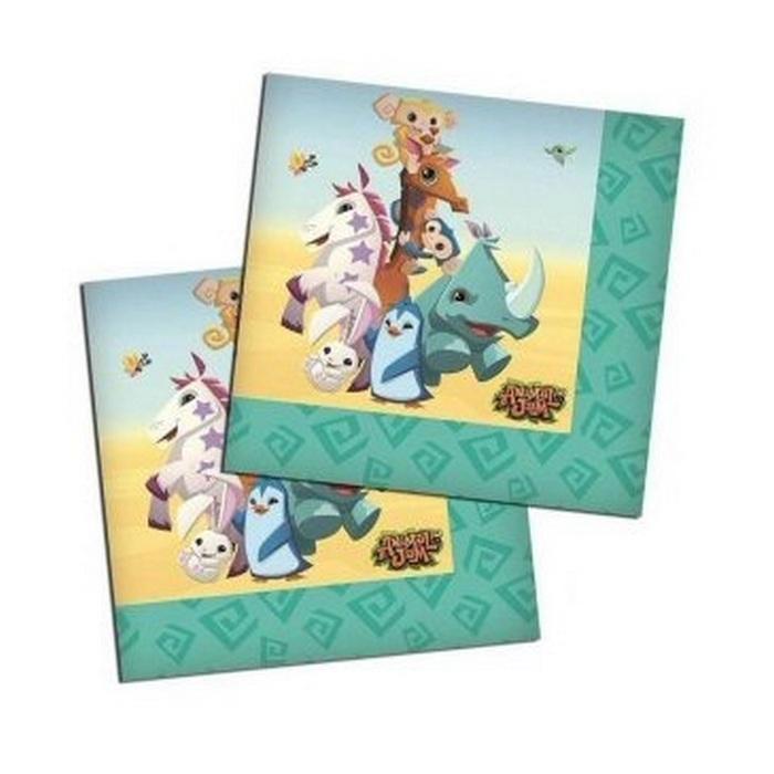 Animal Jam Jungle Party Paper Disposable Napkins (Pack of 16)