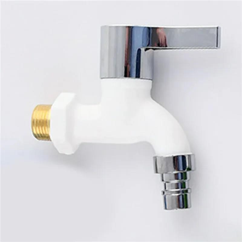Garden Balcony Water Tap Male Thread Wall Mount Washing Machine Faucet Plastic Water Hose Quick Connector