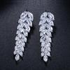 CMM Мода Летний Стиль Pendientes Ювелирные Изделия Длинные Висячие Серьги-Подвески Листьев для Женщин