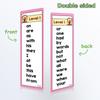 Language Flashcards Sight Words Flash Cards Learning Tool High Frequency Word Educational Toy for Reading Fluency