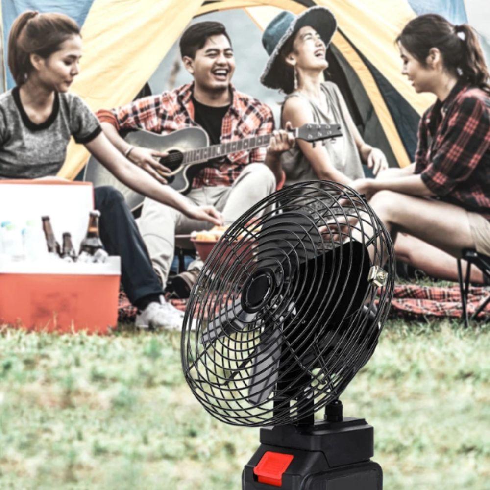 Metal Construction Rechargeable Fan Rechargeable Strong Wind Fan Compact Electric Fan  Office Use