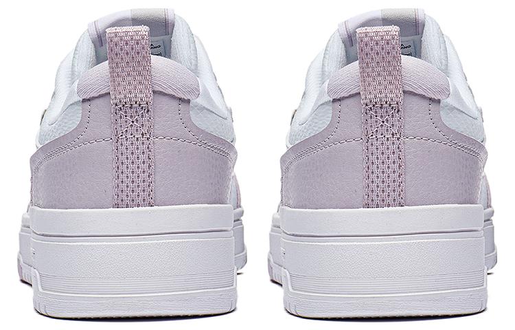 Li Ning Tianji 2.0 Comfortable Abrasion Resistant Breathable Low top Skateboard Shoes Women's White Purple AGCT212-4