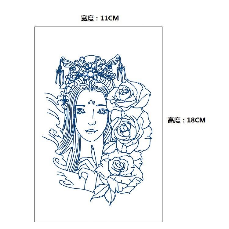 No Reflection, No Gradual Change, Xinyao Herbal Waterproof Tattoo Sticker, Male And Female Simulation Fixed Paper Sticker