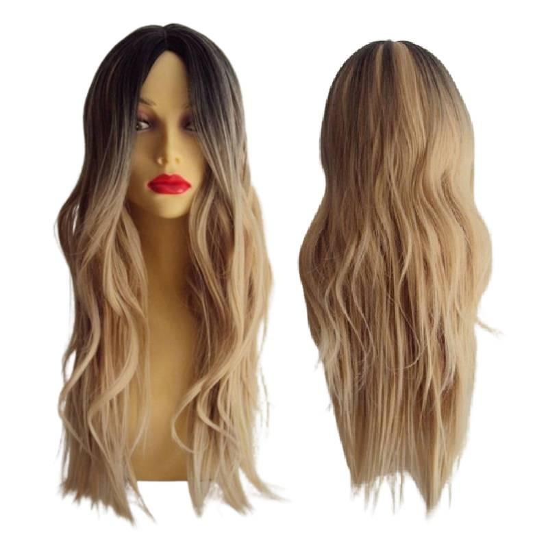 Luxurious Fashion Cosplay Hair Wig For Women With Long Straight And Curly Styles