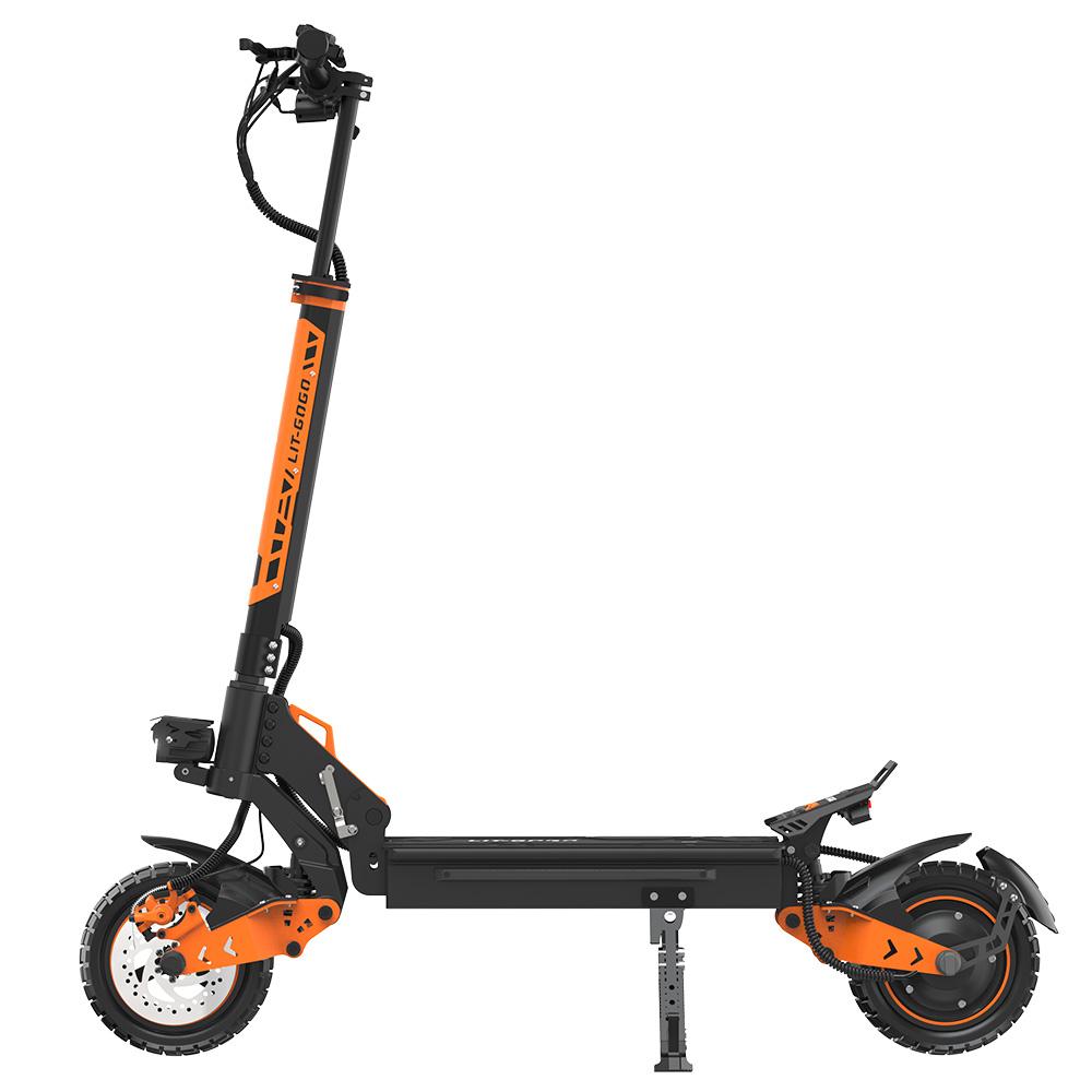 LIT-GOGO Z1 Electric Scooter 10" Tire 800W Peak Motor Dual Disc Brakes Max Range 50Km Connect To APP 48V 15.6Ah Foldable