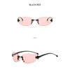 Women's Sunglasses, Star Rimless Sunglasses, Men's and Women's Retro Oval Sunglasses.