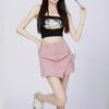 Denim Shorts Skirt for Women Summer Thin Loose High Waist Slim Straight Shorts for Women Summer
