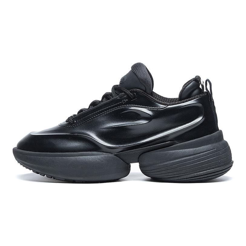 Li Ning CF Tracing Collection Низкие спортивные повседневные кроссовки Унисекс Черные AGLS239-2