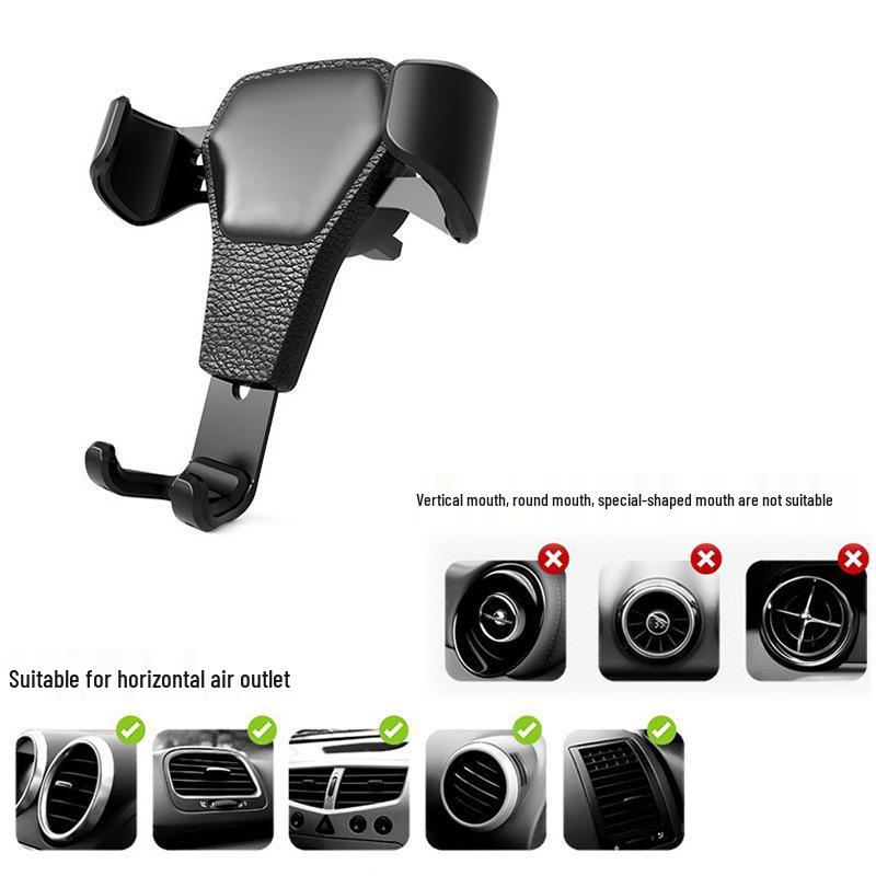 Auto-Locking Air Vent Phone Holder for Car Navigation