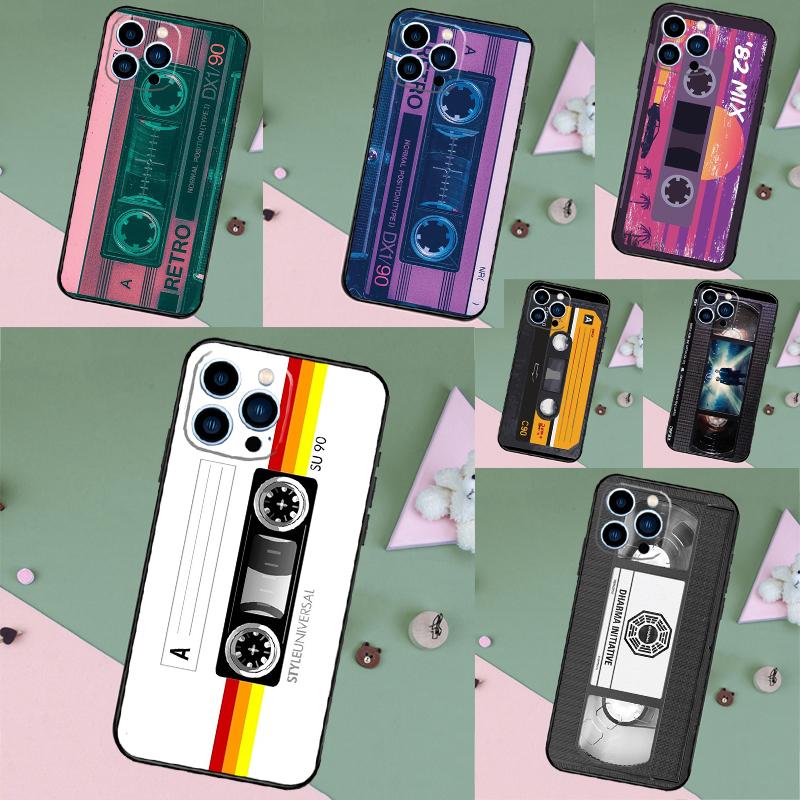 Ретро-чехол для iPhone в виде VHS-кассеты для iPhone 17 Pro Max 15 14 13 12 11 16 Pro Max Plus 12 13 Mini 16e 17 Air Задняя крышка