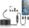 Endoscope Camera 1920P HD Borescope Tools with 8 Adjustable LED Lights Endoscope with 16.4ft Semi-Rigid Snake Camera