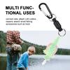 Magnetic Net Release Holder, Double Keychain Hook for Fly Fishing - Black