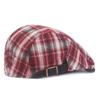 Кепка из клетчатой ткани с утиным язычком, берет для литературной молодежи, весенне-летняя шляпа, кепка для колледжа, ветровая шляпа