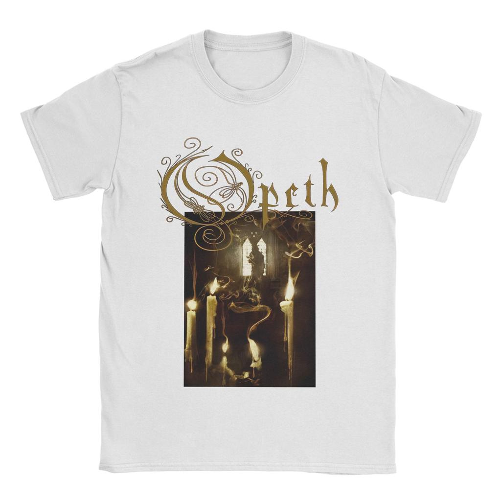 Мужские футболки Opeths Death Metal   Потрясающие хлопковые футболки с коротким рукавом  Футболка с круглым вырезом Одежда больших размеров