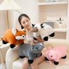 Cartoon Cute Elephant Fox Throw Pillow Plush Toy Doll Cow Doll Home Pillow Cushion Puppet