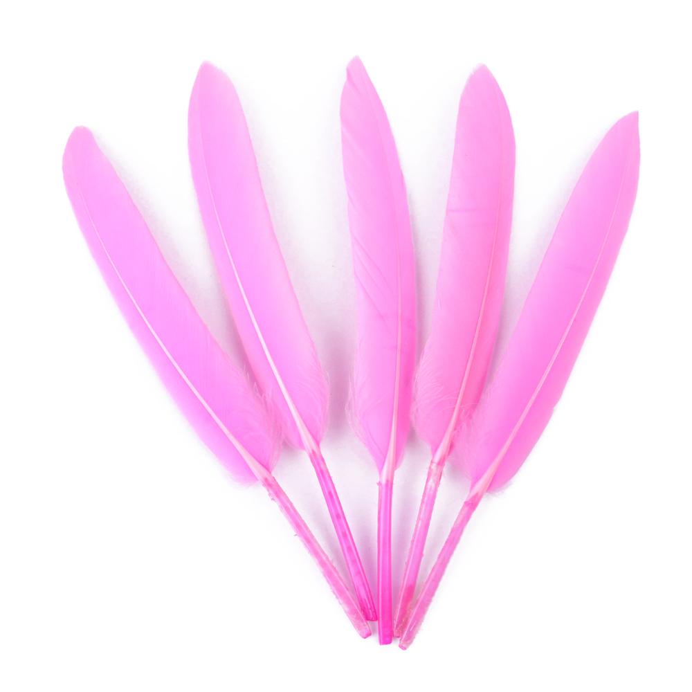 Натуральное гусиное перо оптом 50/100/200 шт. для украшения торта и головных уборов, оперение розового лебедя, карнавальный шлейф своими руками, аксессуар