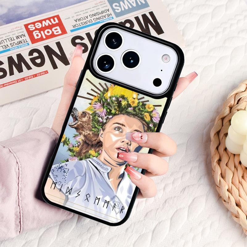 Midsommar May Queen soft Phone Case For IPhone 17 16e 15 14 13 12 11 Pro Max Air Mini Soft Protective Cover