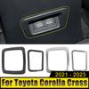 Для Toyota Corolla Cross XG10 2021 2022 2023 2024 нержавеющая сталь автомобильный задний кондиционер вентиляционный выход USB рамка крышка отделка наклейка