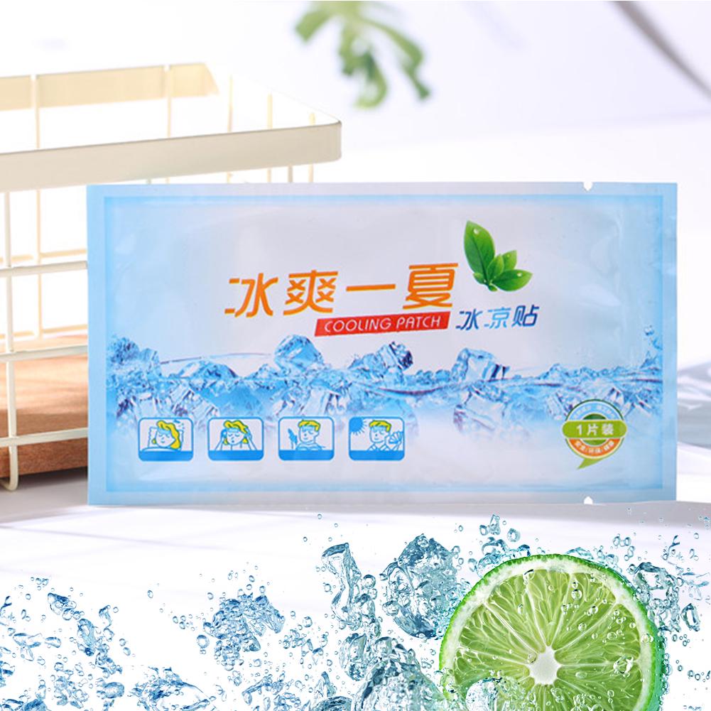 Пластыри для снятия усталости, холодные охлаждающие подушечки для лба, гелевые наклейки в листах
