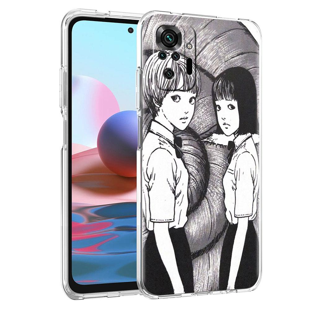 Силиконовый чехол для Xiaomi Redmi Note 10 9 Pro 9S 8 9C 7 8T 10S 9A 7A 8A K40 K20, противоударный мягкий чехол для телефона, футболки Junji Ito Tomie
