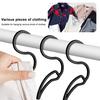 5/10 шт. Вешалка для толстовки S-образные крючки Высокая грузоподъемность Высокая прочность Многоцелевой органайзер для толстовок и одежды