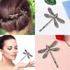 New Elegant Vintage Dragonfly Hairpins Bridal Headdress Zircon Accessories Gift Crystal Fashion V4S8