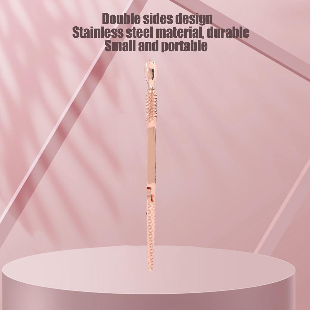 Stainless Steel Stainless Steel Nail Art Pincher Multifunctional Cuticle Pusher Nail Clip Home Use