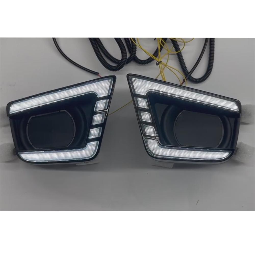 DRL Amber Turn Signal Fog Lamps For TOYOTA TACOMA 2012-2015
